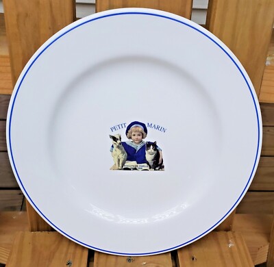 French Ad Plate CREATION C. DE BEAUPRE PETIT MARIN PLATE BISCUITS DE FAMILLE 10''