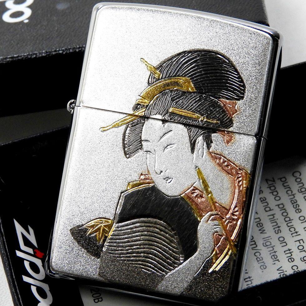 Syoo様　エナジー4個 Zippo Oil Lighter Ukiyoe Geisha Girl Kimono Kyoto Maiko