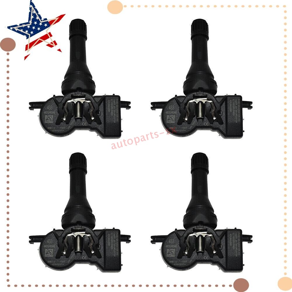 4PCS Tire Pressure Sensor TPMS For Dodge Durango Jeep Grand Cherokee Renegade