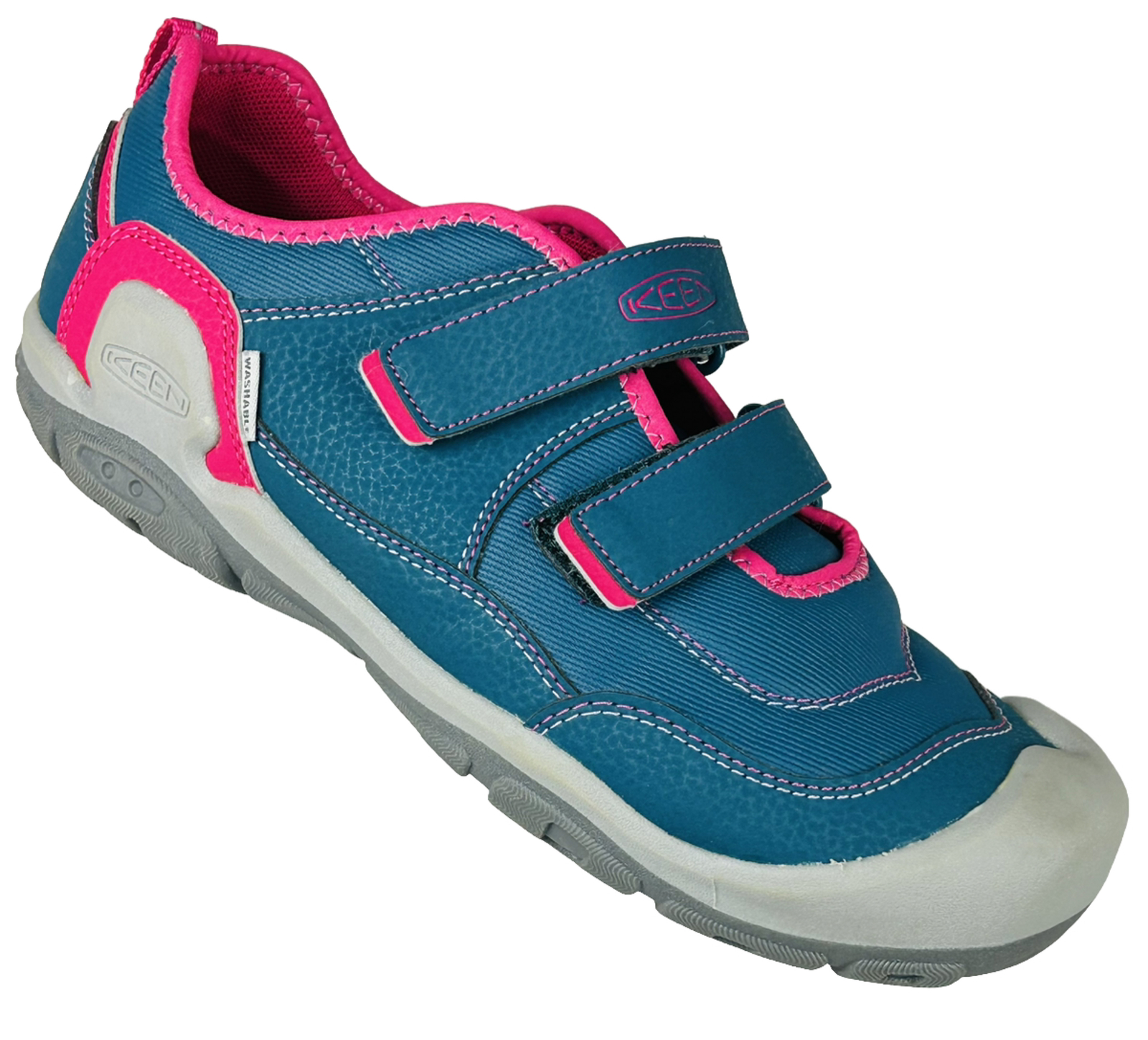 KEEN Knotch Hollow Sneaker Donna 6 Rosa Blu Impermeabile NUOVO (altro)