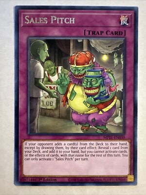 Sales Pitch - MP21-EN030 - Rare - 1st Edition