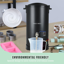 6L Soap Making Machine Electric Melter Soap Melting Heater Pouring Pot DIY Mold