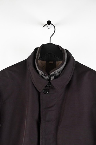 Genuine Burberry Brit Men Parka Jacket Dark Grey Removable Lining Size L, H3273 - Picture 3 of 12