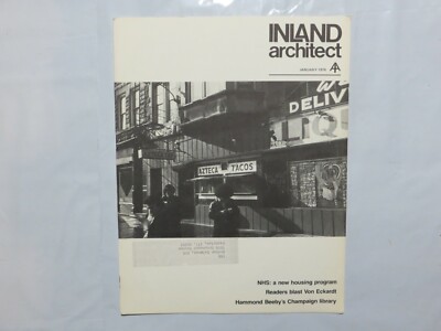Inland Architect Architecture 1976 January Von Eckardt Hammond Beeby AE