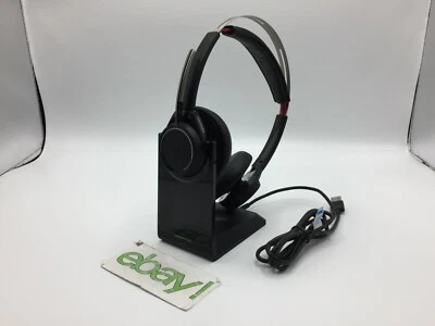 Auriculares Bluetooth Plantronics Voyager Focus B825 con base de carga USB ~ ENVÍO Y DEVOLUCIÓN GRATUITOS - Imagen 1 de 4