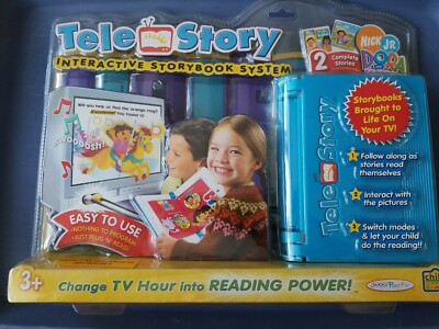 Tele Story Interactive Story Book System for Kids with Dora the Explorer Stories
