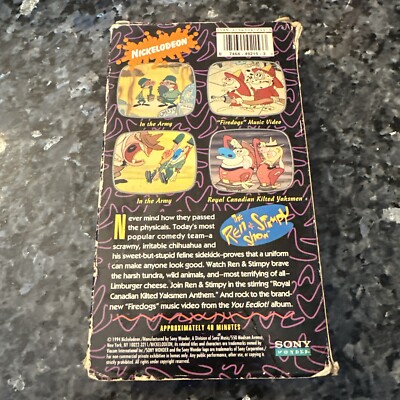 The Ren & Stimpy Show: On Duty (VHS, 1994) Vintage Nickelodeon | eBay