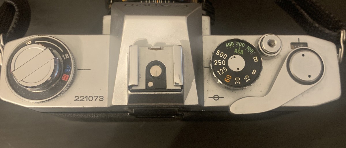 Canon EX Auto QL SLR Film Camera With 35mm 1:1.8 Lens Photography