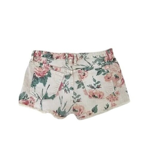 Current/Elliott The Boyfriend Haystack Floral y2k Jean Shorts Size 28 MSRP $168 - Picture 4 of 7