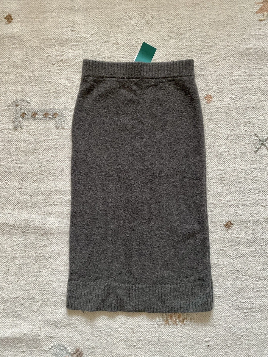 Grey knit cheap skirt