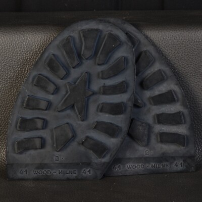 Wood Mine Rubber Soles Size 41 French Army Indochina Algeria