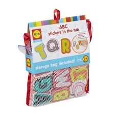 Multicolor Bath Toy Foam Letters Stick to Tub Learn ABCs Fun Storage Bag