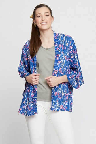solid color kimono cover up