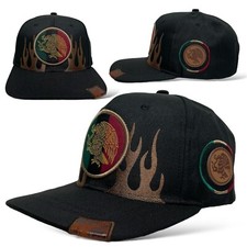 Mexican Eagle Flat Bill Snapback Cap - Mexico Federal Aguila Logo Hat