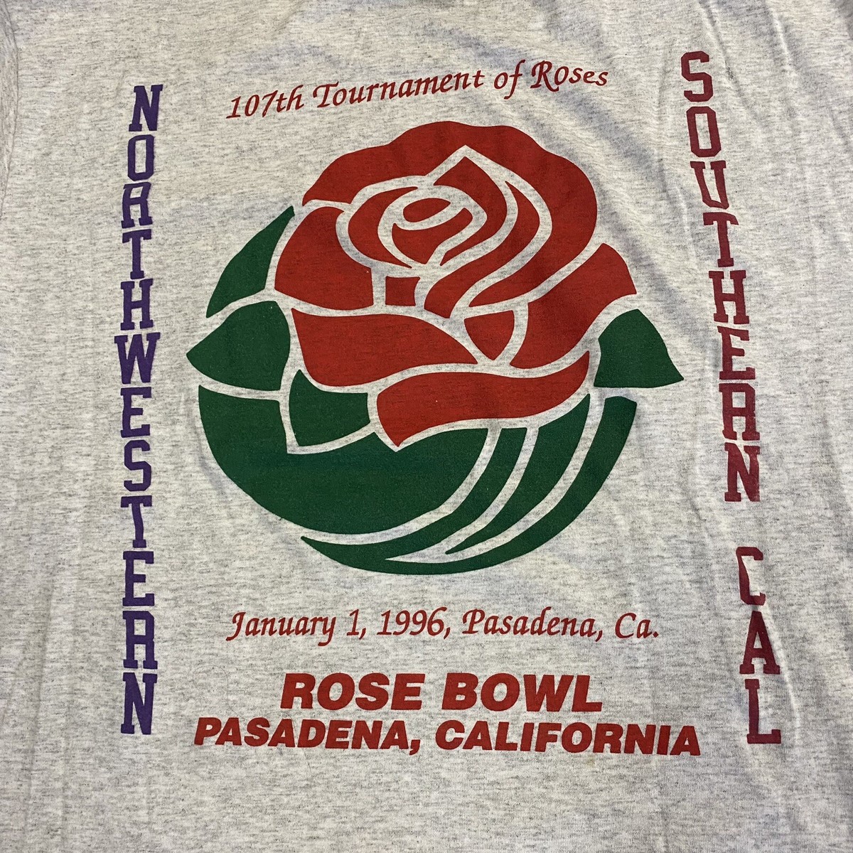 Vintage Northwestern Wildcats Big 10 Champions 1996 Rose Bowl T 