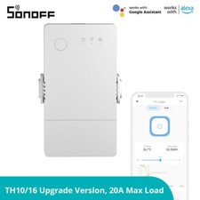 16A 20A WiFi Smart Switch with Temperature Humidity Monitor Smart Automation
