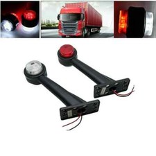2LED Side Outline Stalk Marker Lights Lamp Side Marker Lights Carvan Lamp 12-24V