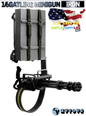1/6 M134 Black Heavy Machine Gun Gatling 8018 / HOT TOYS TERMINATOR T-800  USA 