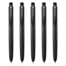 Uni-ball Signo RT1 Retractable Gel Ink Pen, Ultra 1 Count (Pack of 5), Black 