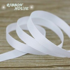 100yards/roll White Grosgrain Ribbons 3/8" 10mm Double Face Polyester Ribbon Gif