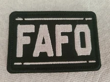 FAFO SARCASTIC AND FUNNY TACTICAL MORALE PATCH HOOK AND LOOP NEW