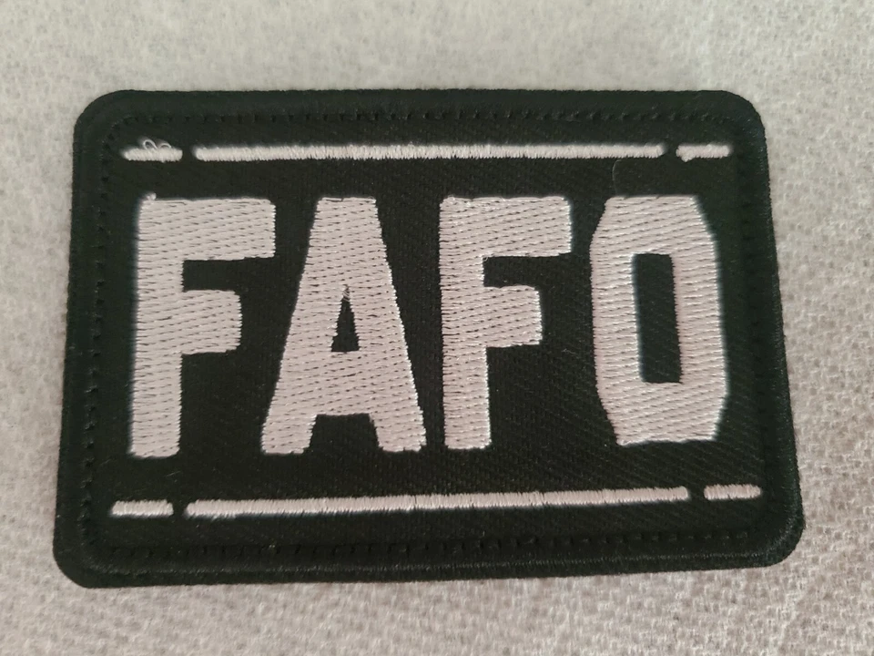 FAFO SARCASTIC AND FUNNY TACTICAL MORALE PATCH HOOK AND LOOP NEW
