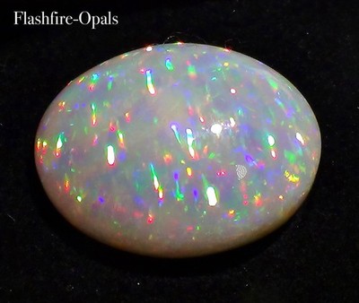 16,4ct.! WHITE GEM WELO OPAL BRILLIANT ROT/GOLD-GRÜN  VIDEO FLASHFIRE-OPALS