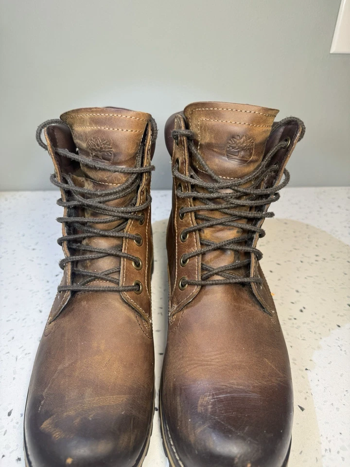 Timberland Earthkeepers Rugged Waterproof 6-Inch Size 8.5 Brown Leather - Image 4 of 4