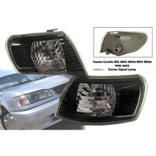 Toyota Corolla Ae110 Ae111 98-02 Black Parking Corner Light Signal Lamp Crystal