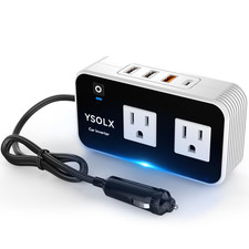 Ysolx 200W Car Power Inverter 12V To 110V For Vehicles Car Plug Adapter Outlet