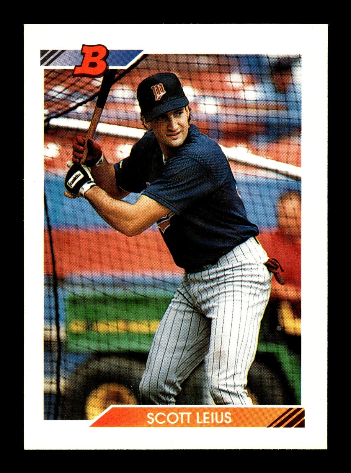 SCOTT LEIUS ⚾ 1992 Bowman Baseball #209 Minnesota Twins