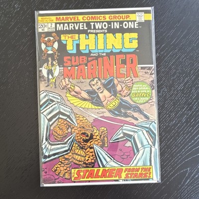 Vintage Marvel Two-in-One Comics #2 (1974) Bronze Age Thing Sub-Mariner Stalker