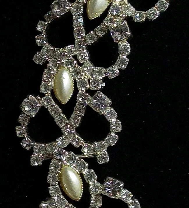 Collier Collana con oltre 300 Cristalli Swarovski Originali ,Vintage.Lusso - Immagine 3 di 4