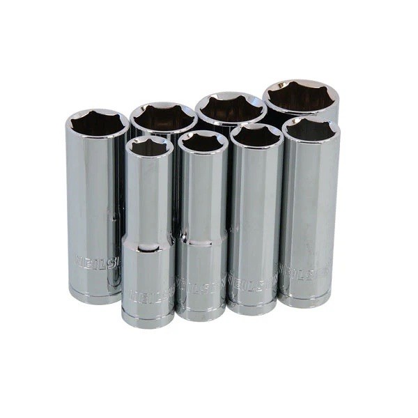 8pc Metric Deep Long Reach On Rail Socket Set 1/2"" Drive 13mm-24mm - CT0755