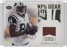 2012 National Treasures NFL Gear Trio Materials Prime 22/25 Stephen Hill 12h1