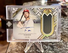 2025 Topps Transcendent TREA TURNER #/25 AUTOGRAPH AUTO RELIC VARIATION Phillies