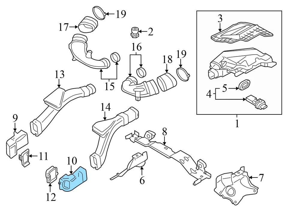 BMW ALPINA B6 XDRIVE 2015 gran cupé - admisión de aire delantera izquierda conducto/tubo Foto 4 de 4