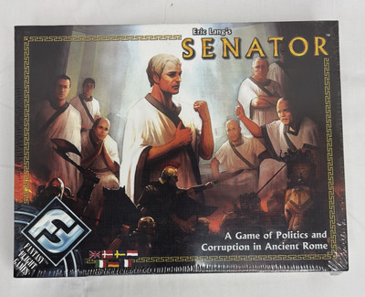 Eric Lang's SENATOR Strategic Board Game Fantasy Flight Games 2004 NEW/SEALED