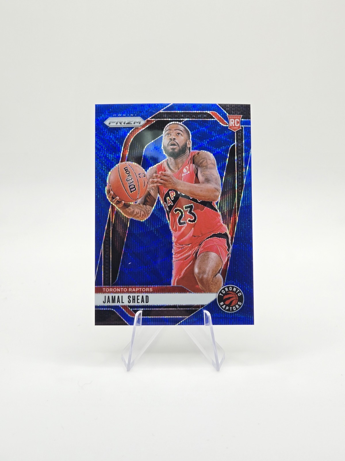 Jamal Shead 2024-25 Panini Prizm RC Wave Blue SP #/125 #241
