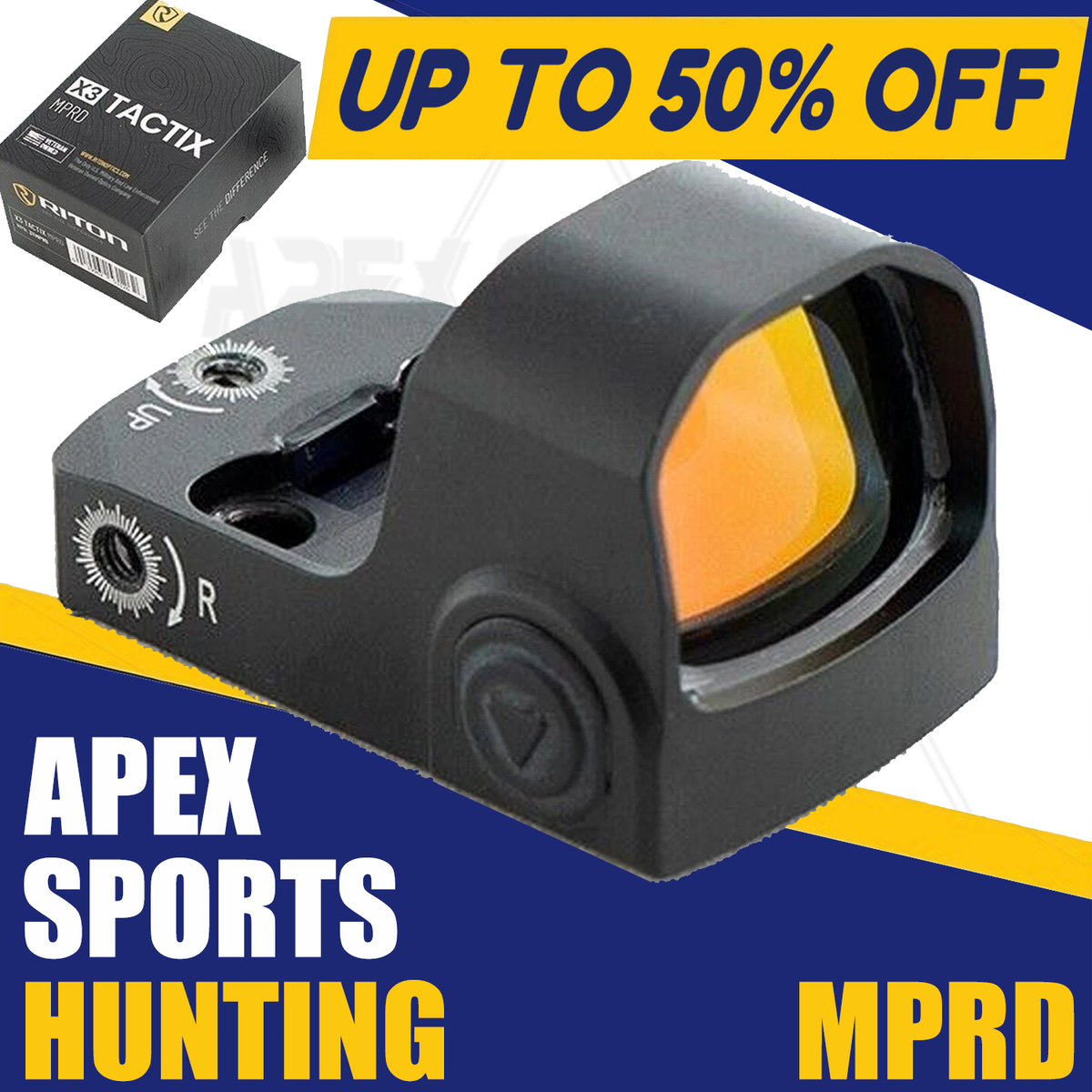 Riton X3 Tactix MPRD 3 MOA Red Dot Sight - Black (019962531262