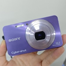 Sony Cyber-shot DSC-W570 16.1MP Digital Camera Purple 25mm Wide Zoom 720p HD