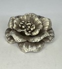 Unique VNT NOS Sterling Silver Handcrafted 3D Flower Pendant Heavy 22g 1.5”in! — photo 2