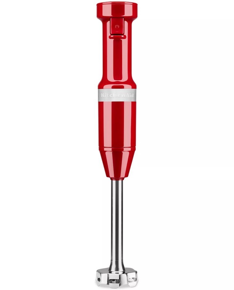 KitchenAid corded hand blender, red color, 4-point blade.NEW !!!