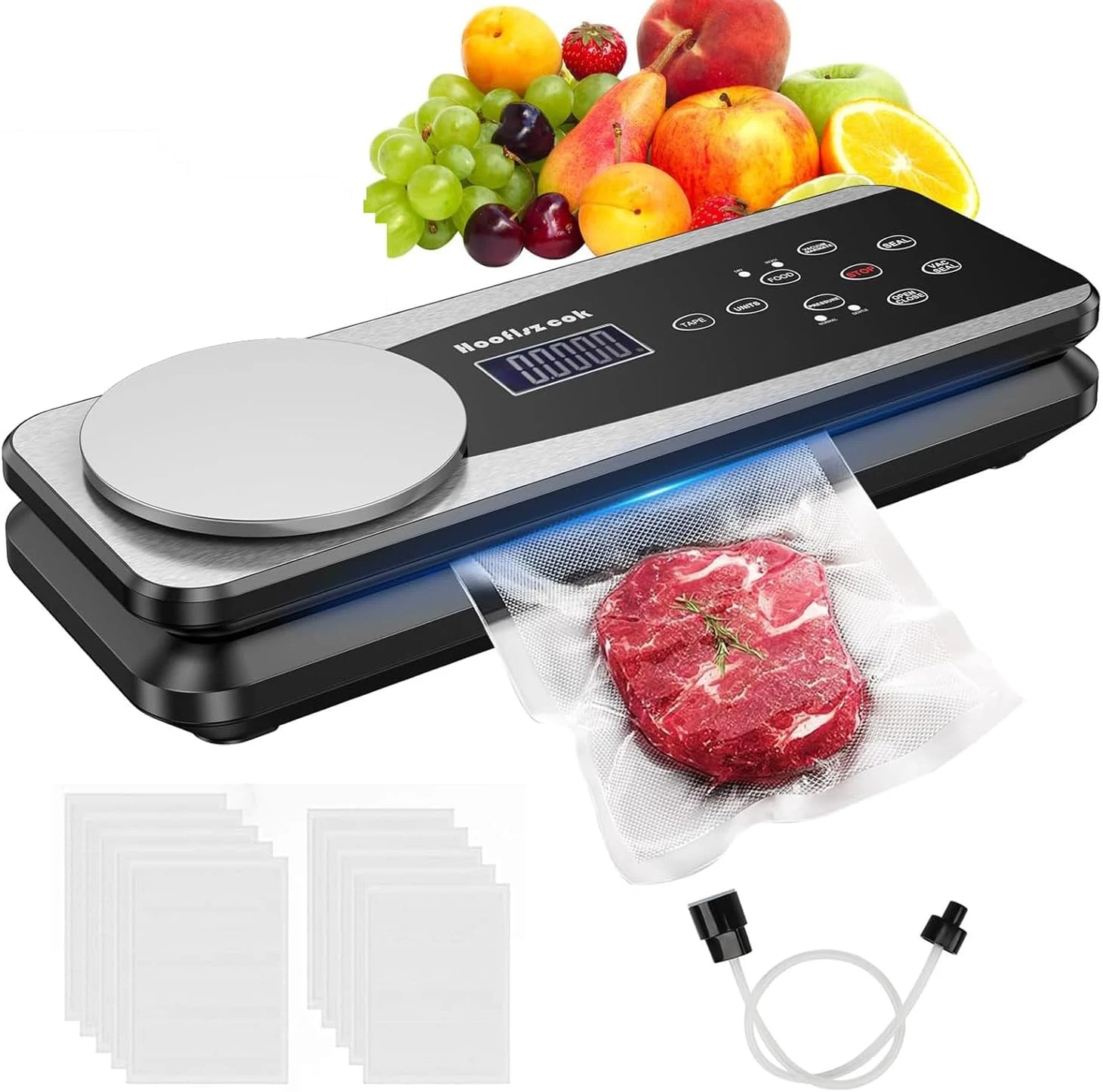 FoodSaver Automatic Vacuum Sealer with 10 Bags & Accessories for Freshness