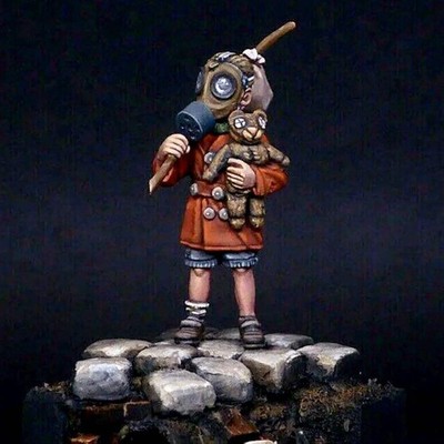 1/35 Resin Sci-Fi Model Kit Child Stalker Post-Apocalyptic Unpainted