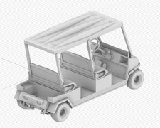 3D Printing 1/72 Golf Four-seater sightseeing vehicle Unpainted
