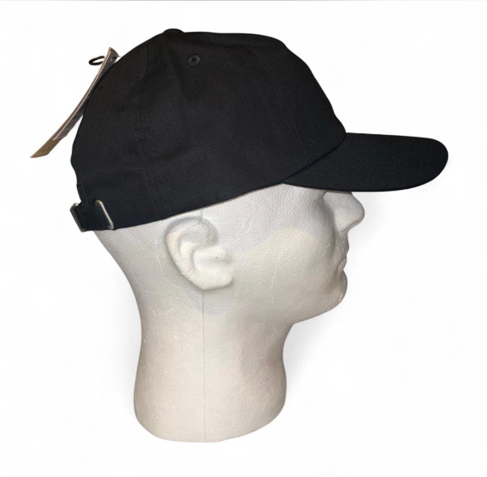 Volcom Strapback Hat Adult One Size Black Dad Cap Cotton Stone Logo - Image 2 of 4