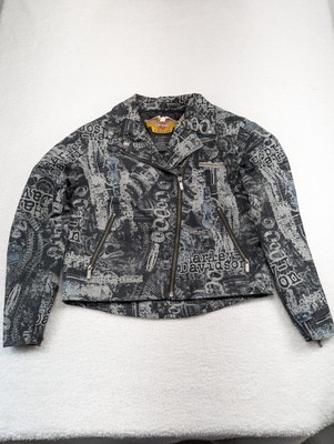 Harley Davidson American Legend Women's Asymmetric Full Zip Riding Jacket L