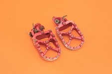 2004-2025 CRF250R CRF250X FLO Red Wide Pro Series Footpeg Set Step Pad Rest L/R