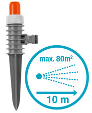 Gardena Classic Spray Sprinkler with Spike   Small area Lawn sprinkler